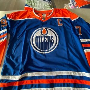 NHL Blue and Orange Men's Jersey